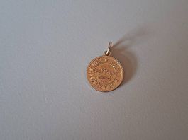 DODO ciondolo monetina oro rosa 9kt