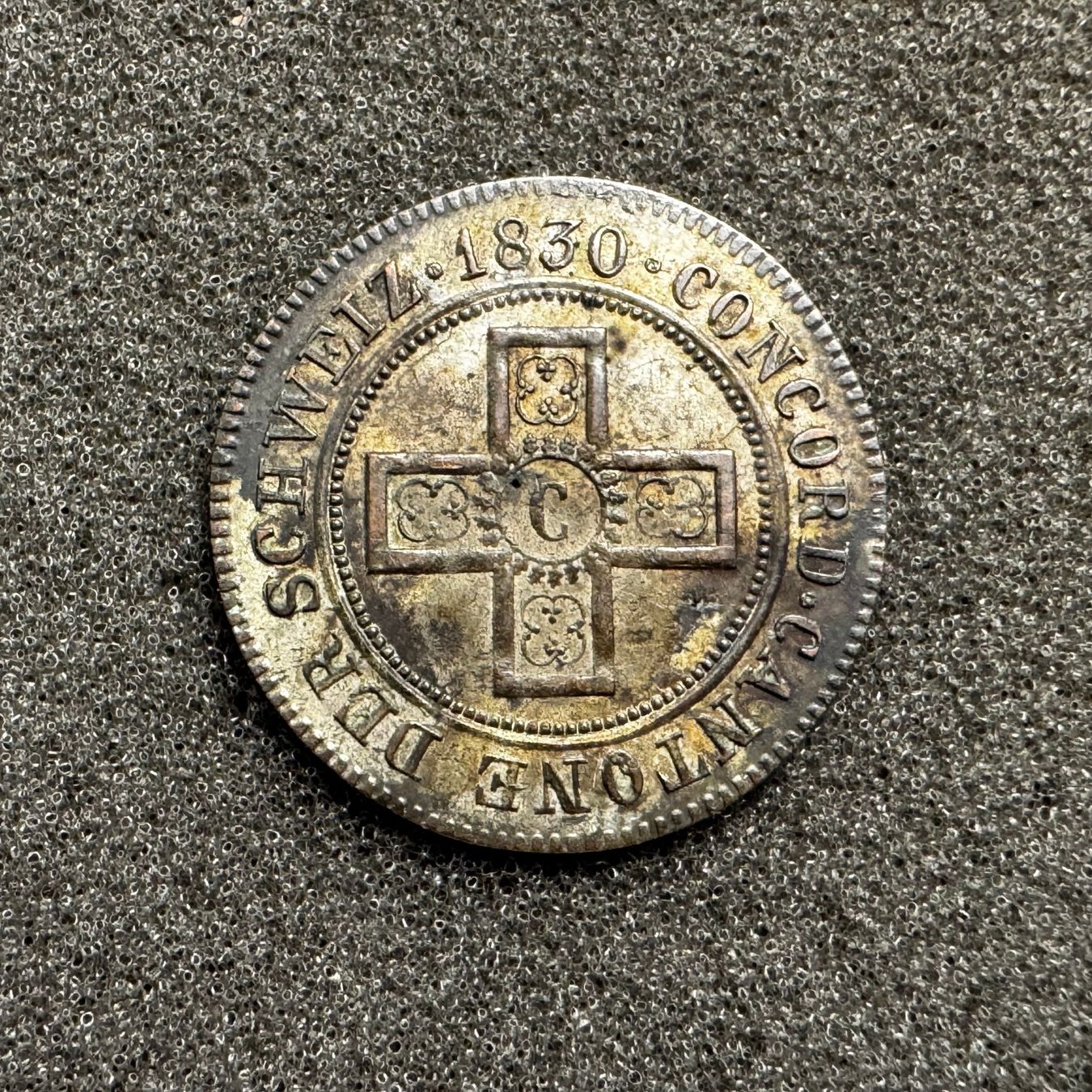 Tutti le monete: 1/2 Batz Kanton Freiburg 1830 – Usato da Reitnau venduto da tb-muenzen