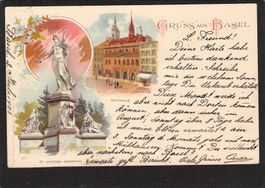 .Gruss aus Basel , gel.1903