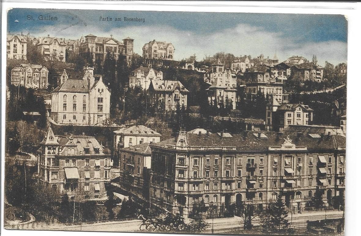 Cartoline postali: AK St.Gallen  Rosenberg – Usato da Appenzell venduto da mai25