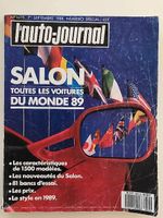 Magazine L'auto journal Salon 1989 