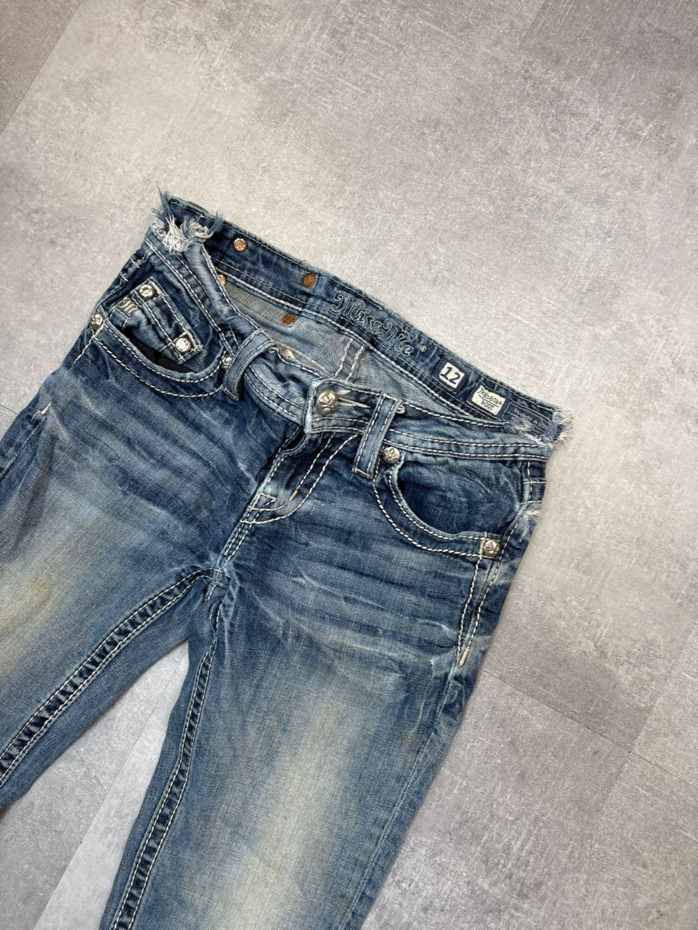 Jeans: Miss Me Bootcut Flared Jeans - Grösse XS/12 – Nuovo (secondo la descrizione) da Werdenberg venduto da hase.vintage 3