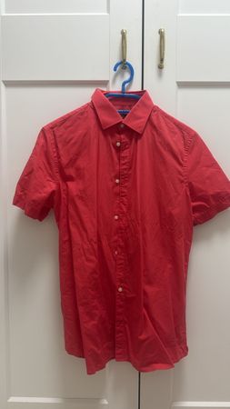 Rotes Herrenhemd Gr. S Kurzarm