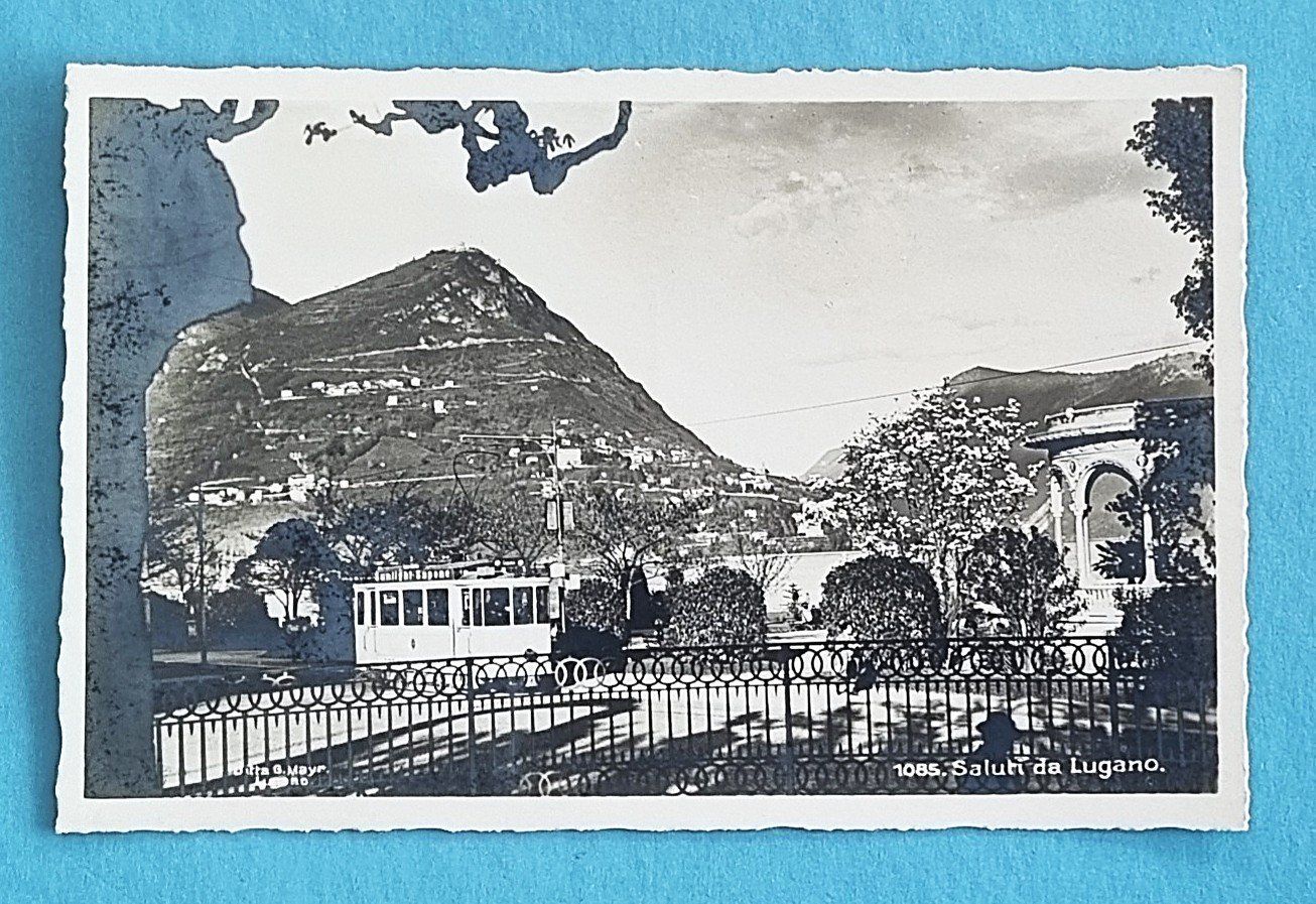Cartoline postali: Lugano - Tram - Strassenbahn  Ce 1/2 8 – Usato da Rothrist venduto da RROENK