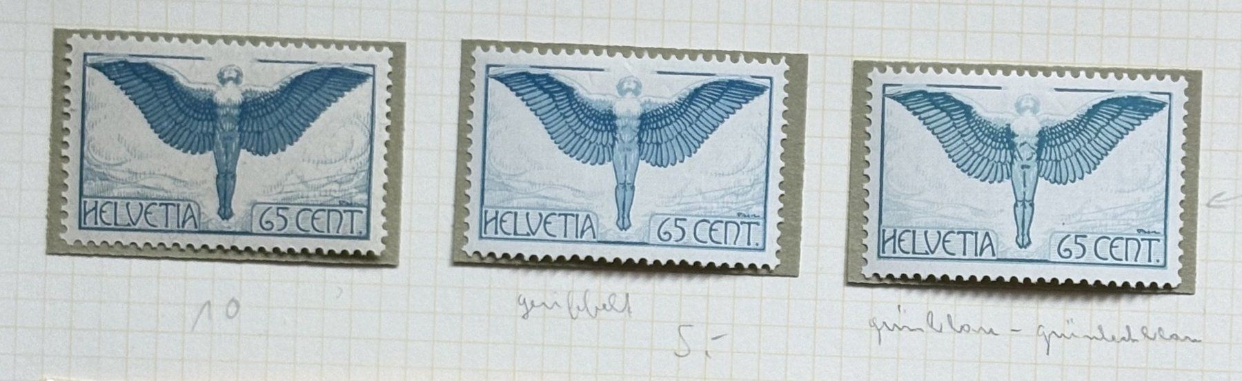 Tutti i francobolli: FLUGPOST BRIEFMARKEN – Usato da Ostermundigen venduto da Heavenmaus75 3