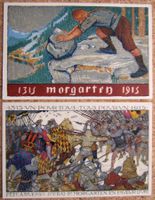 2 AK FÊTE ANNIVERSAIRE DE MORGARTEN URANA / URANAISE 1915
