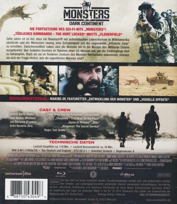 Alle DVDs: Monsters - Dark Continent (2014) Sofia Boutella - Blu-ray – Neu (gemäss Beschreibung) aus Volketswil von cinephilia 1