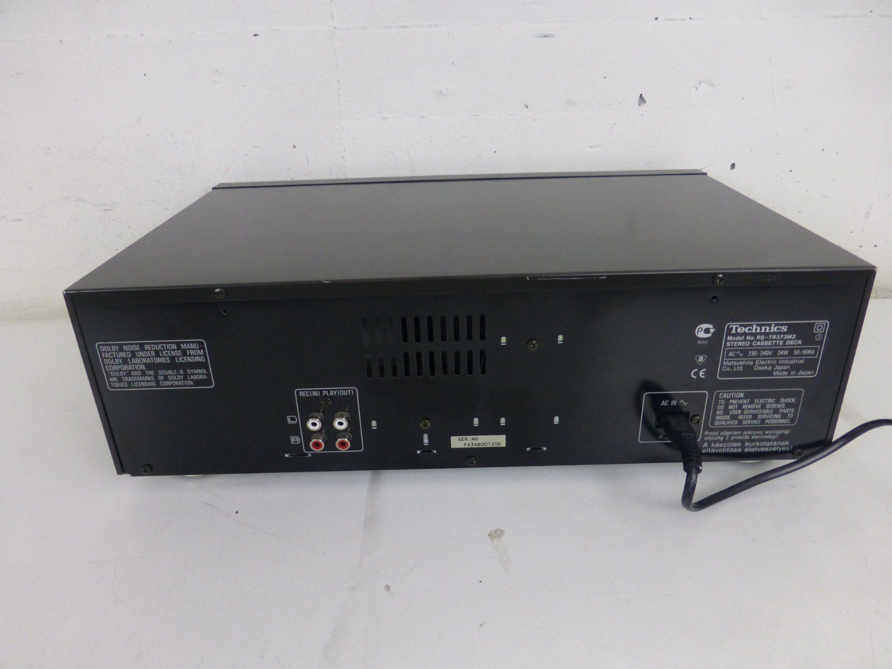 Technics Lettore multimediale & Streamer: Technics RS-TR 373 Mark II Top Doppel-Kassettendeck – Usato da Fahrweid venduto da gruenezahn 4