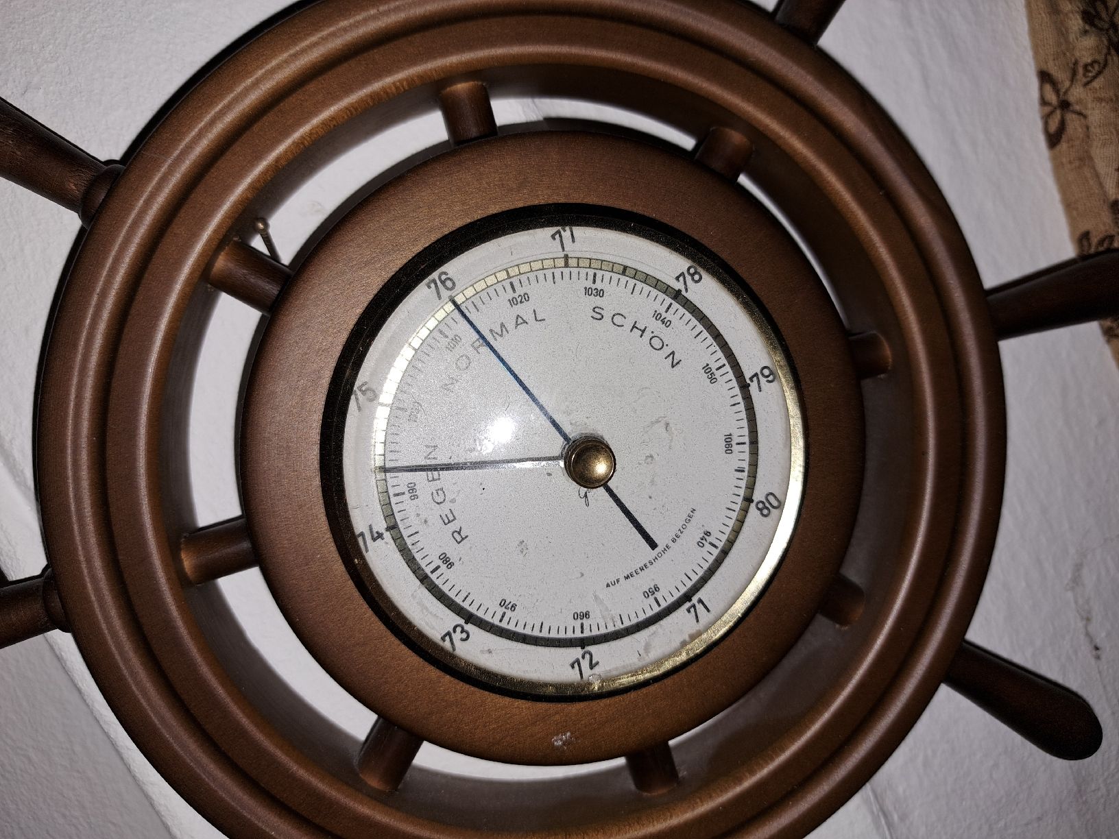 Altri elettrodomestici e apparecchi d’epoca:  Vintage Barometer im Steuerrad Design -  – Usato da Kölliken venduto da Upcycling-by-Mc-TAM 1