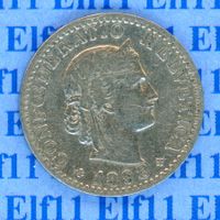 CHF___0.20 1898 s 20 Rappen