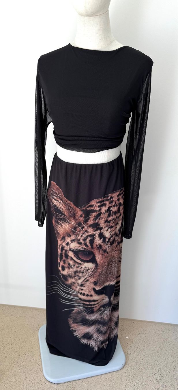 Lots de vêtements: Black Leopard Print Maxi Co-ord set – Neuf avec emballage d'origine à Zürich par di_archive 1