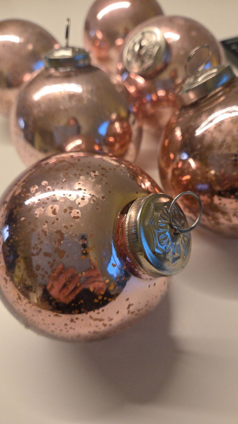 Alle Dekorationen: Weihnachtskugeln rosa, aus Glas, Vintage – Gebraucht aus Therwil von sonne334 2