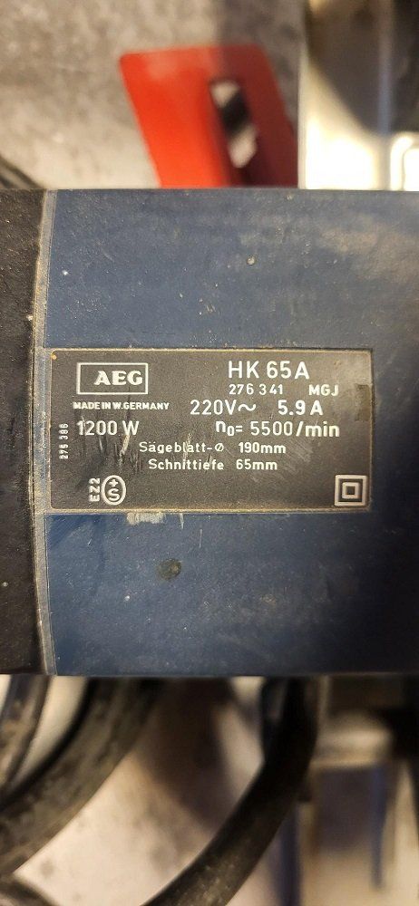 AEG Seghe: Handkreissäge AEG mit Tisch – Usato da Pfungen venduto da 6suermel7