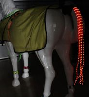 Schweifbeleuchtung LED 100 cm rot Reitsport Pferd Winter!