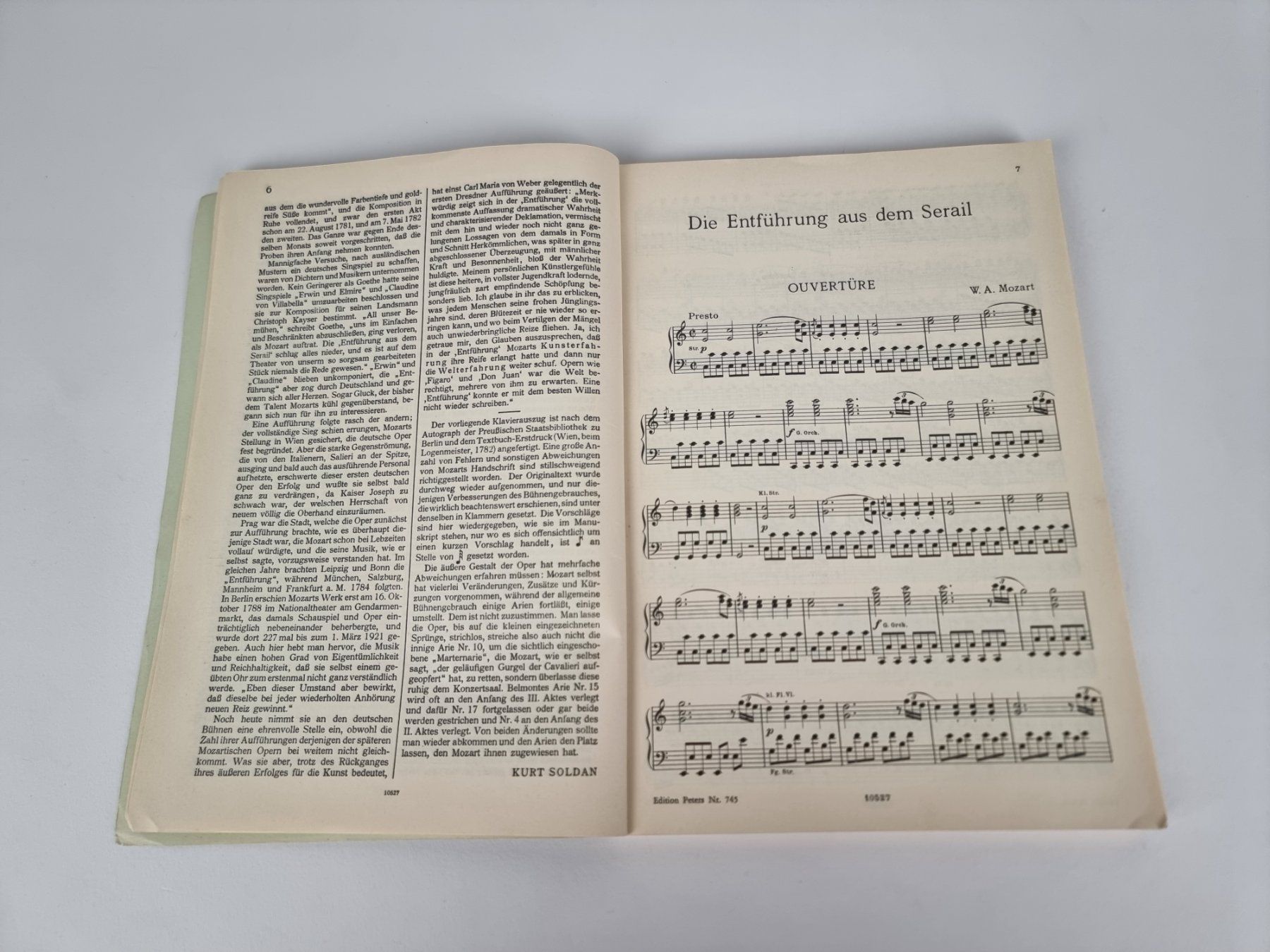 Livres: Notenbuch " Entführung Mozart" – D'occasion à Urtenen-Schönbühl par Restwert_Schoenbuehl 2