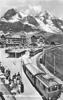 Kleine scheidegg eiger und Mönch Bahnhof Standseilbahn