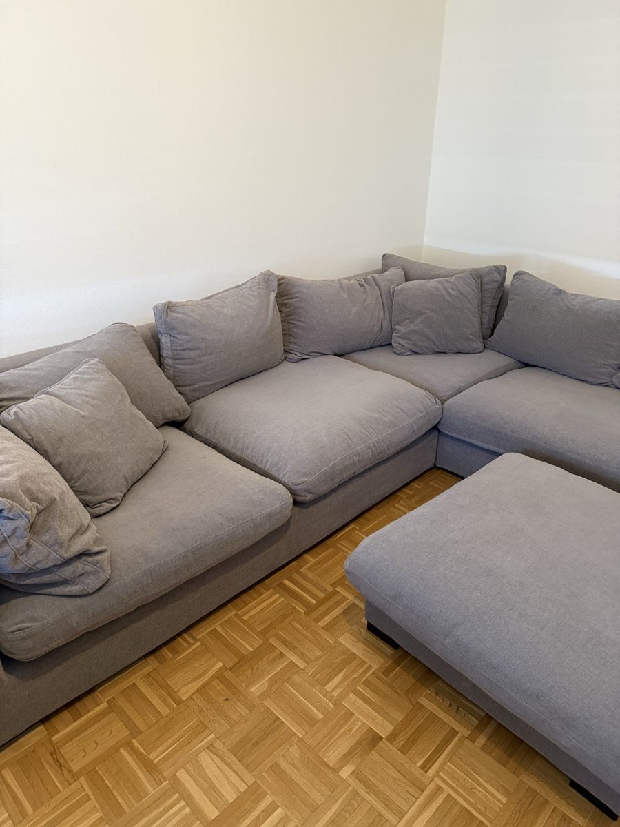 Sofas: Ecksofa mit Hocker grau sehr guter Zustand – Gebraucht aus Pratteln von fe_nu1 3