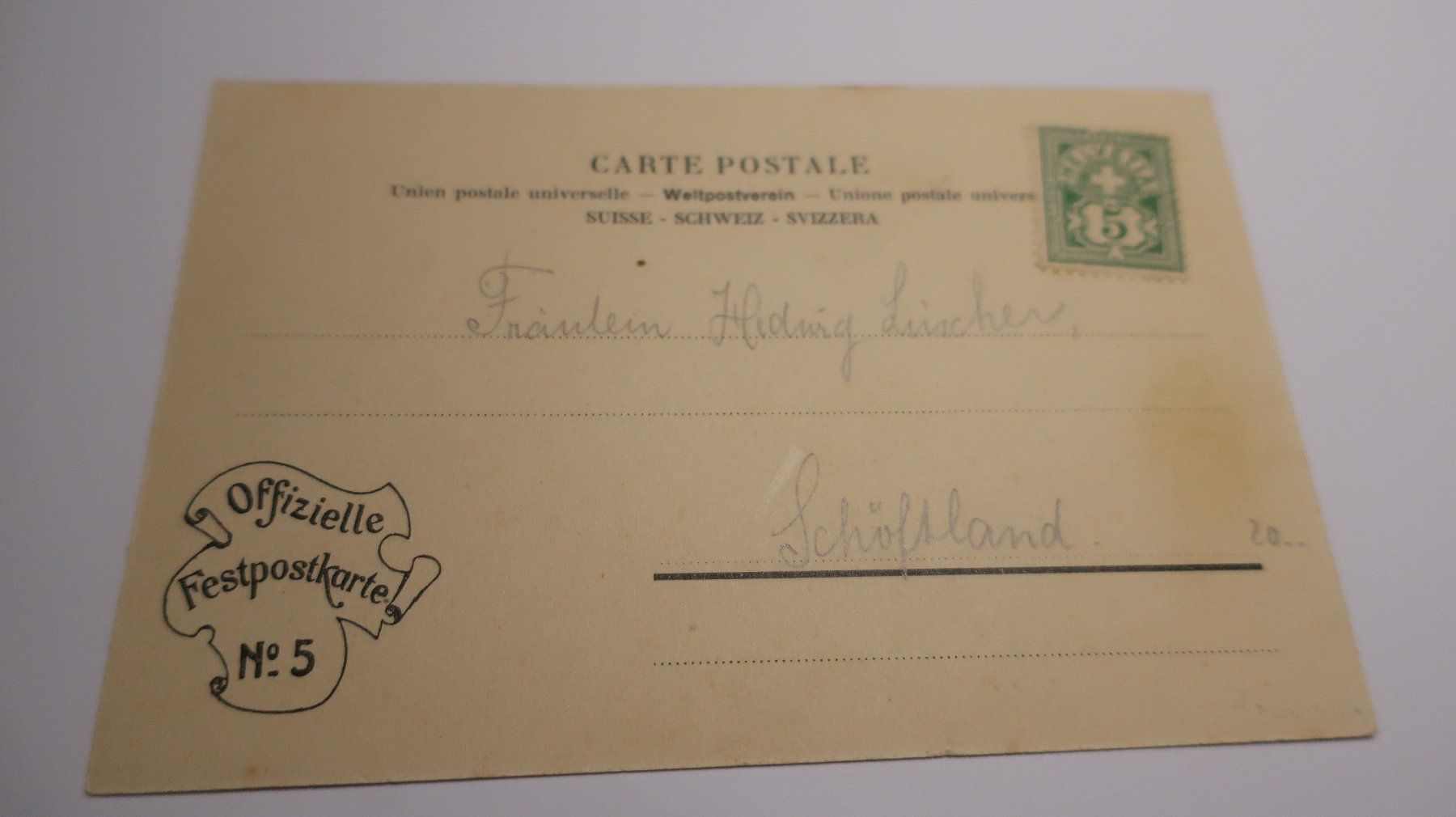 Cartoline postali: Die Festbühne der Aarg. Centenarfeier – Usato da Cormoret venduto da Pascalll2001 2