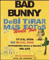 1x Ticket Bad Bunny Milano 17,7,2026