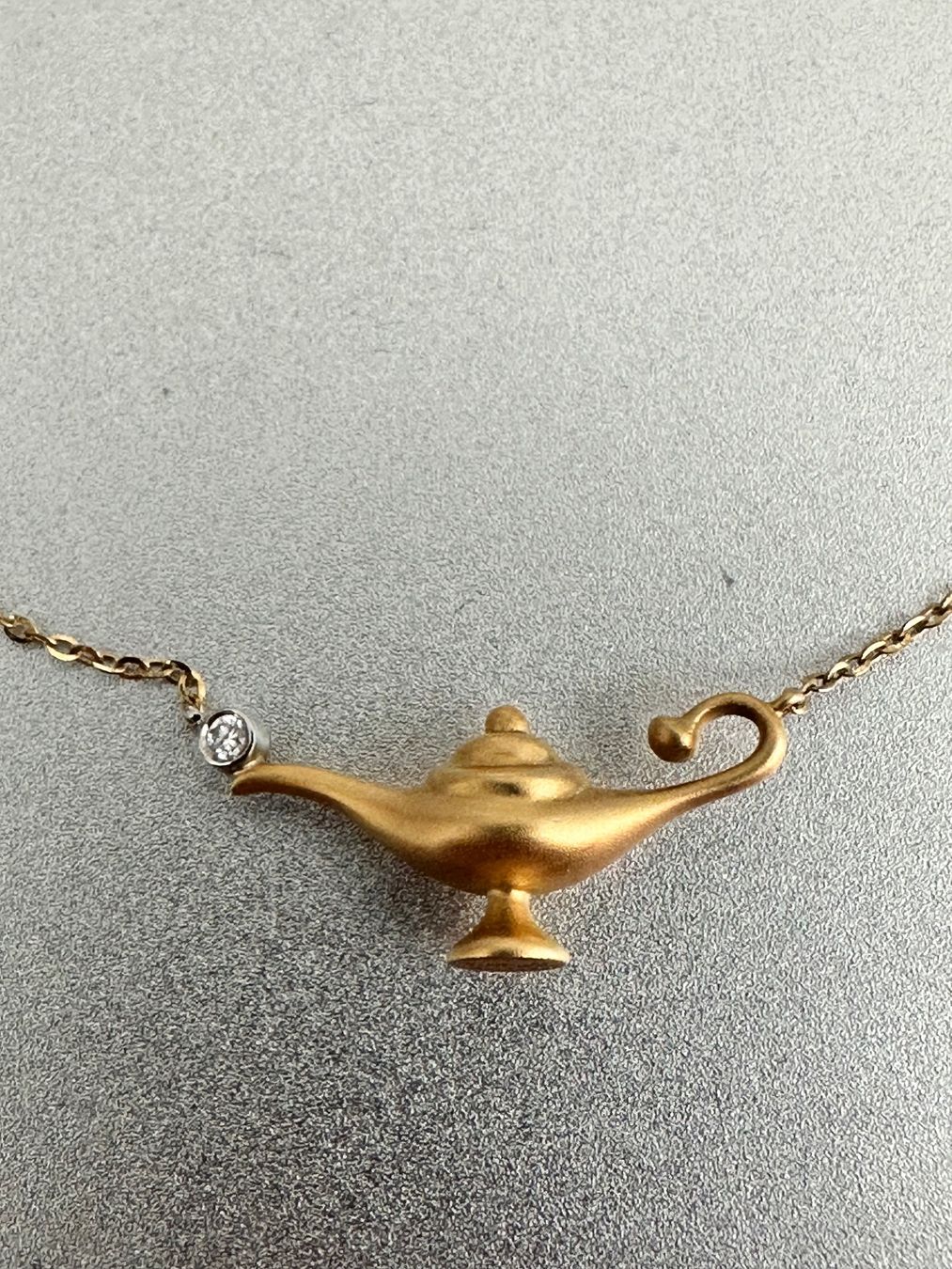 Catenine: 18K Gold Halskette, mit Diamant – Usato da Onex venduto da Antiqueshow 2