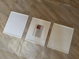 3 weisse Wechselrahmen von Boesner 40 x 50 cm