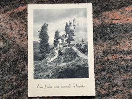 Ansichtskarte, Hanensee, Neujahrswünsche, gelaufen 1939