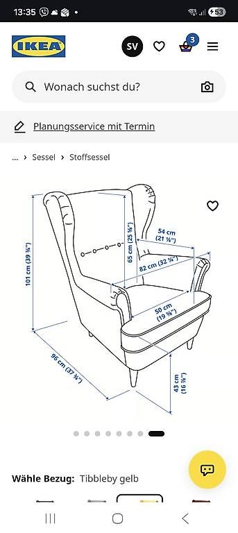 Fauteuils: Ohrensessel STRANDMON – D'occasion à Neftenbach par sam_jbb5 4