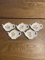 Teelöffelhalter Porzellan 5er Set floral 91
