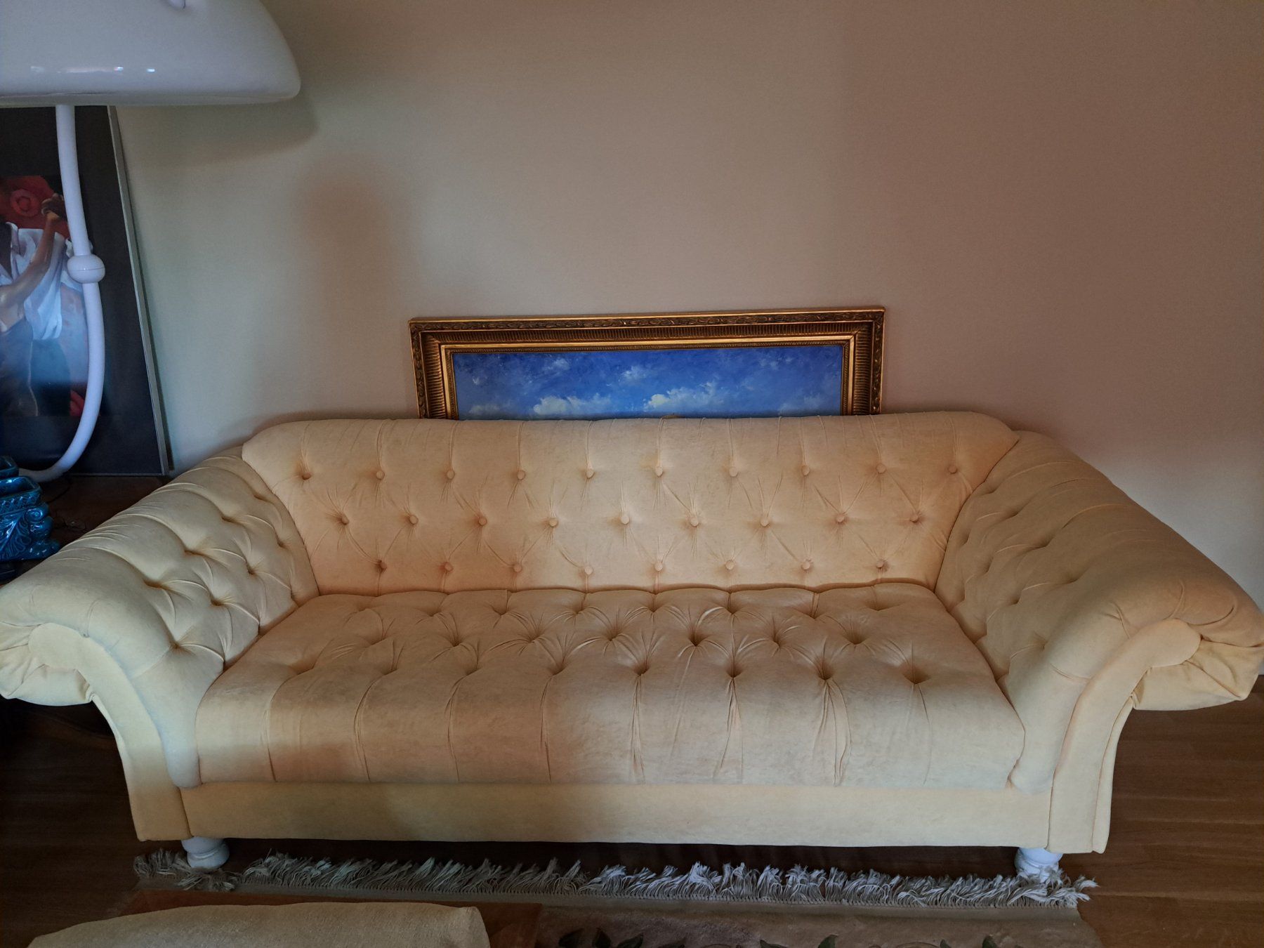 Chesterfield Sofas: Samt Chesterfield 3er Sofa – Gebraucht aus Zürich von katalinw