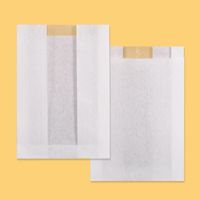 1000 weisse Papierbeutel mit Sichtfenster  Grösse: 16+4x23cm