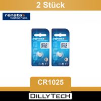 Renata CR1025 Lithium Knopfzellenbatterie - 2 Stk.