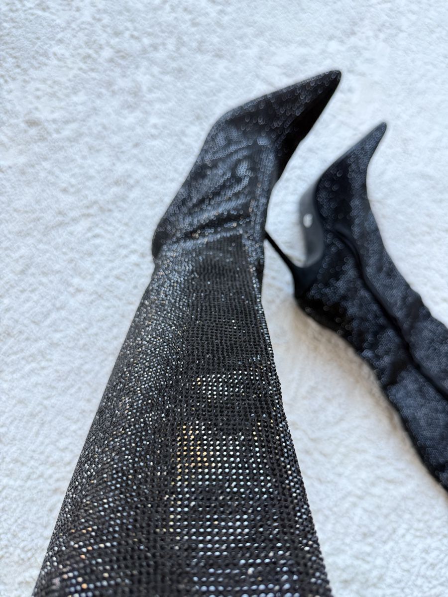 Zara Scarpe da donna: ZARA Knee High Boots, Black Glitter, Size 37 – Nuovo (secondo la descrizione) da Dübendorf venduto da ilianalou 6