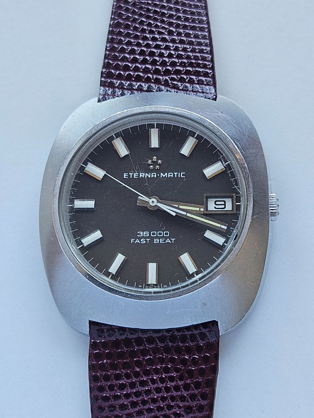 Eterna Orologi: 551 Eterna Matic Fast Beat 36000 Date 1968 – Usato da Berikon venduto da mmm21