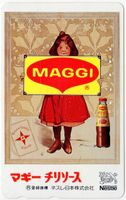 MAGGI  Néstlé - seltene Japan Telefonkarte mit Schweiz Motiv