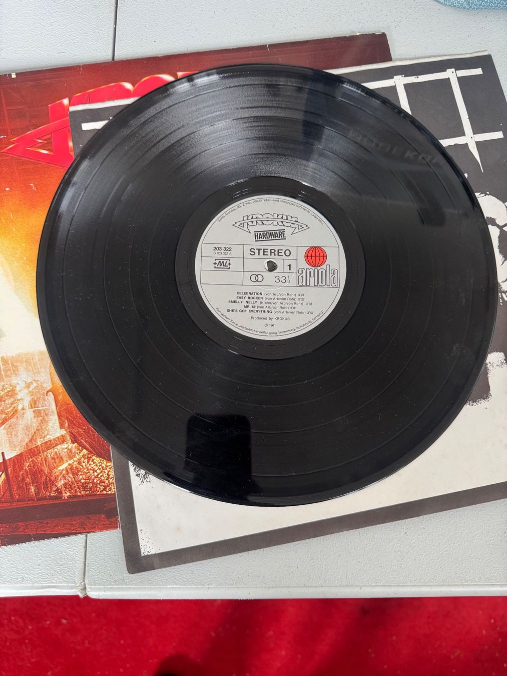 Dischi in vinile: Krokus Hardware Schallplatte Original 1981 – Usato da Derendingen venduto da Gsasa 2
