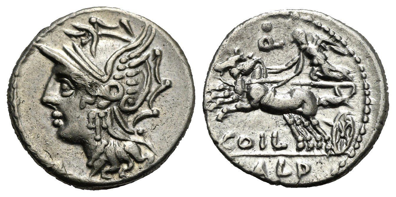 Tutti le monete: C. Coelius CALDUS AR Denarius (circa 104 BC) – Usato da La Sarraz venduto da classicworldcoins
