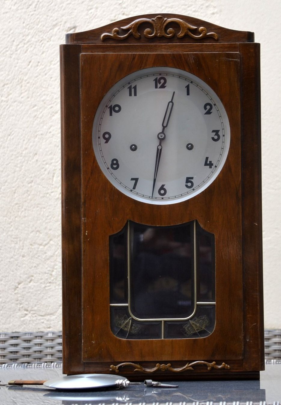 Stand- & Wanduhren: alte Pendeluhr / horloge à pendule ancienne – Gebraucht aus Collonges von arashee 3
