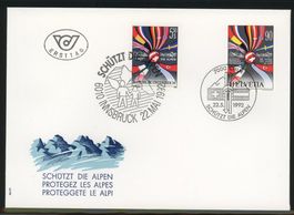 1992, FDC, Gemeinschaftsausgabe, beide Marken (Nr. 831)