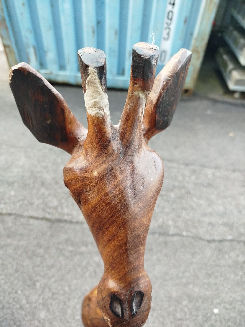 Sculture & Statue: Wunderschöne Holzgiraffe. (em15) – Usato da Künten venduto da Schnaepplihuus 2