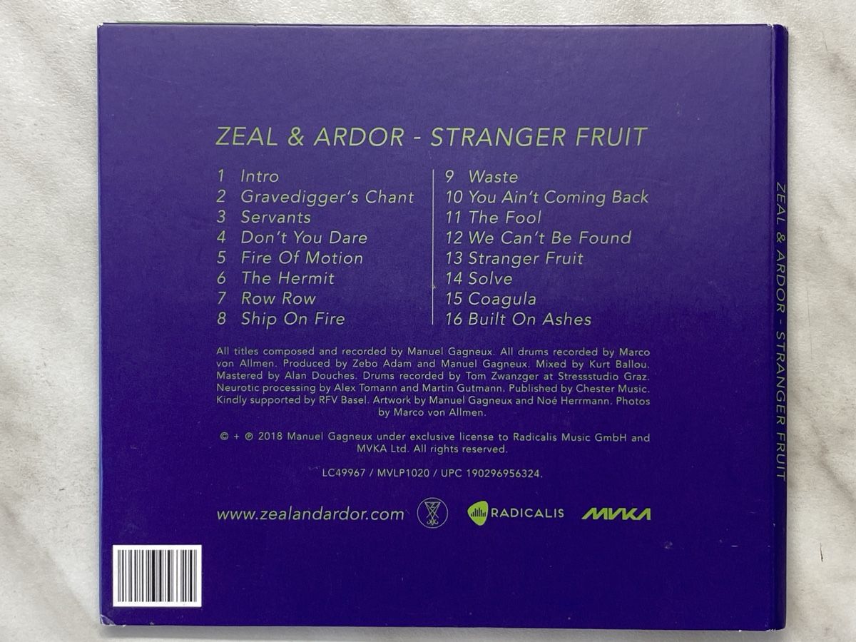 CD: Zeal & Ardor - Stranger Fruit - CD neuf – Nuovo (secondo la descrizione) da Aigle venduto da St_anger 1