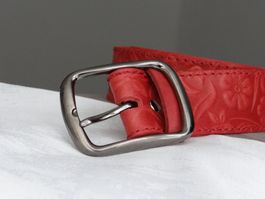 Neu Damen Ledergürtel – 143 cm – Extra Grosse Grösse