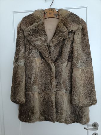 Echte Vintage Fuchs Felljacke, Grösse 38 top!