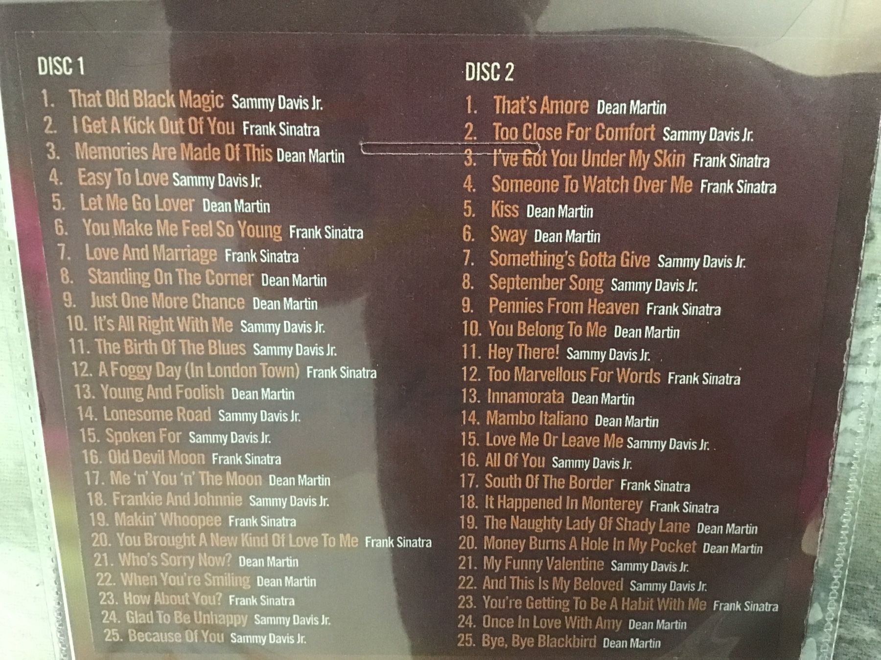 CDs: The Rat Pack - 50 Original Recordings   2 CD – Gebraucht aus Thierachern von sweden08 1