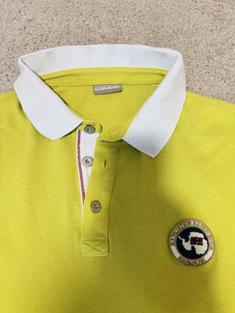 Napapijri Poloshirt Moos-Gelb Gr. XL - Top Zustand!