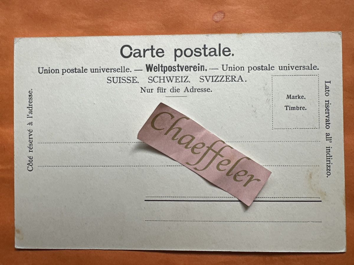 Ansichtskarten: Alte Ansichtskarte Murten Morat Schweiz um 1900  – Gebraucht aus Zürich von Chaeffeler 1