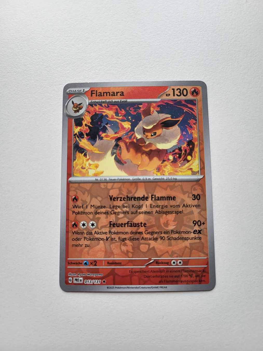 Pokémon Carte collezionabili: Flareon (Prismatic Evolutions 013/131) – Usato da Erlenbach ZH venduto da ram_mjn5
