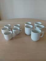 5 Kaffee- und 5 Teetassen Marke Langenthal, Modell Time
