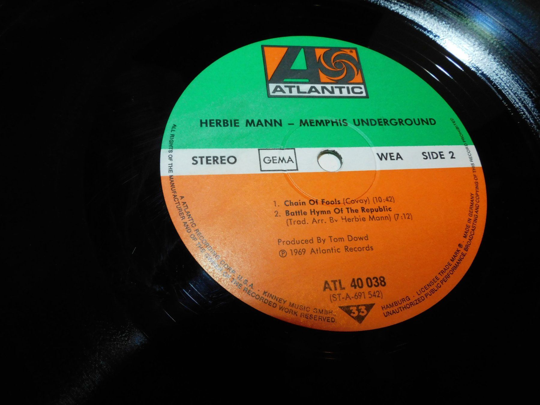 Dischi in vinile: LP - 1969 Herbie Mann - Memphis Underground - Schallplatte – Usato da Sursee venduto da 76 3