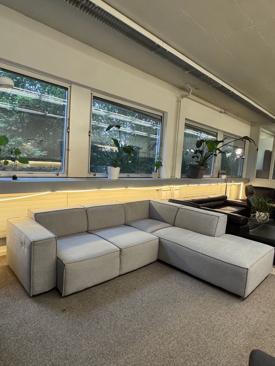 Divani: Ecksofa Hellgrau mit elektro Bettfunktion – Usato da Fehraltorf venduto da Sofalab.swiss 2