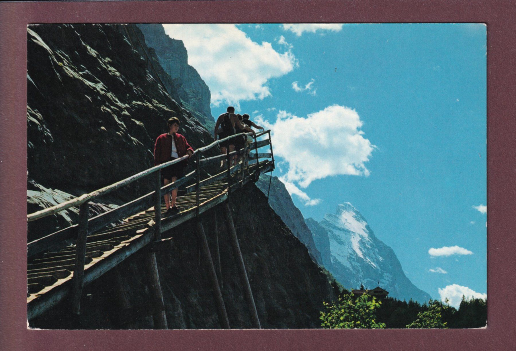 Ansichtskarten: GRINDELWALD-GLETSCHER - Aufstieg zur Eisgrotte – Gebraucht aus Pully von nicecards